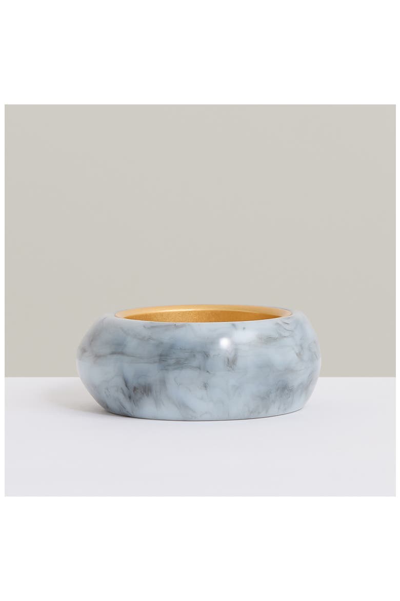 Ciara Curve Marble Bangle, Alternate, color, GOLD TONE/ GREY MARBLE