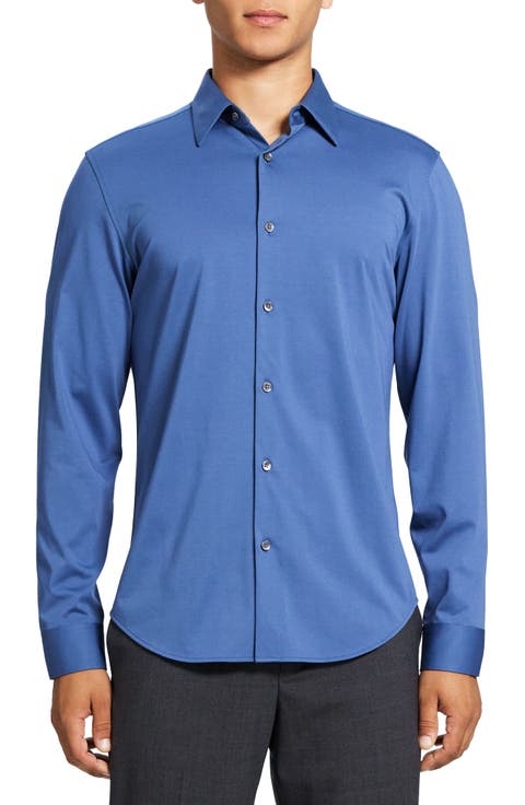 Sylvain ND Structure Knit Button-Up Shirt