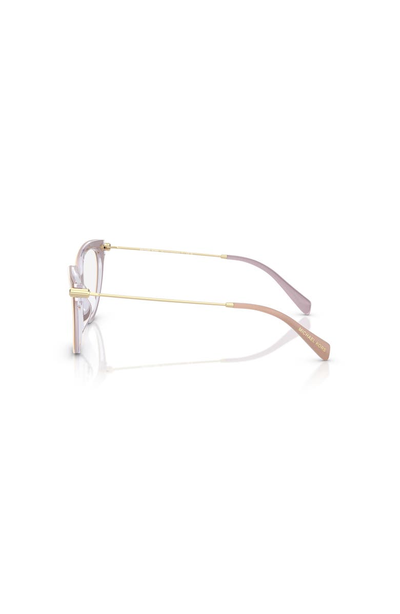 Michael Kors 53mm Cat Eye optical glasses, Alternate, color, Beige