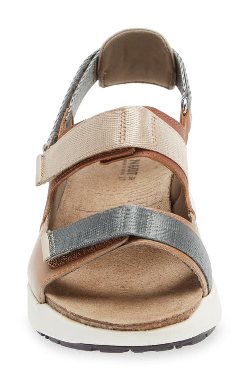 Naot Odyssey Slingback Sandal In Tan/latte/ivory