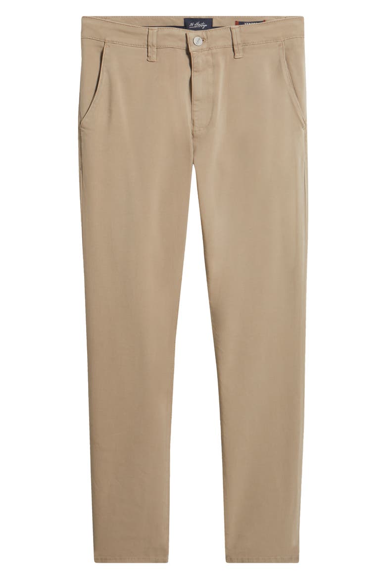 Verona Slim Fit Flat Front Chinos, Alternate, color, STANFORD HIGH FLYER