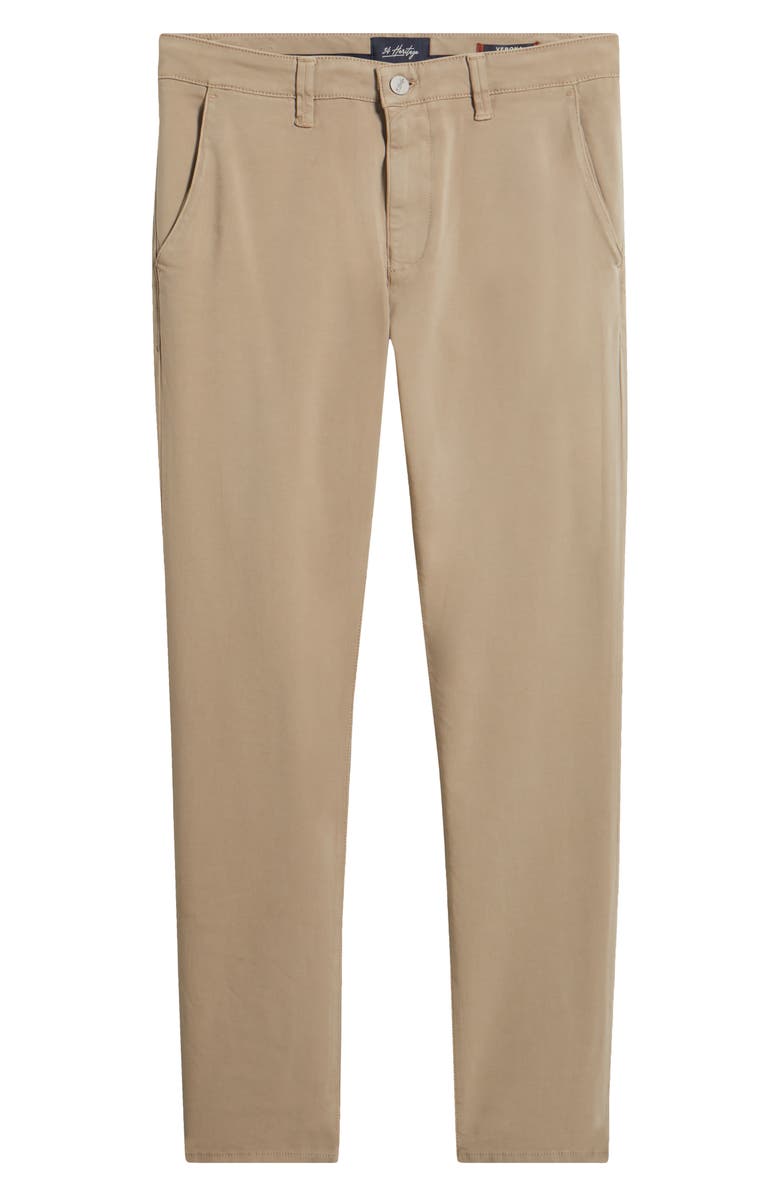 34 Heritage Verona Slim Fit Flat Front Chinos, Alternate, color, Stanford High Flyer