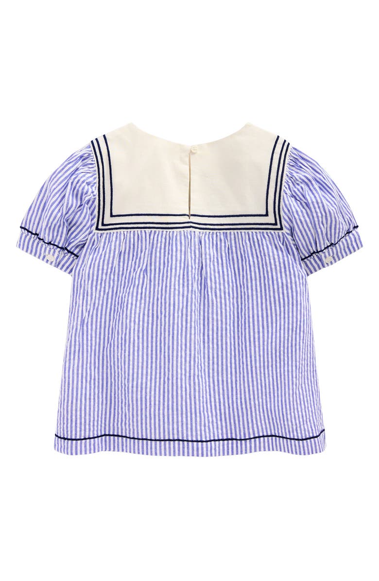 Mini Boden Kids' Stripe Floral Embroidered Cotton Sailor Top, Alternate, color,