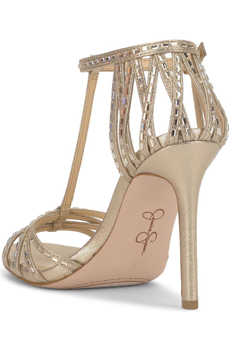 Jessica Simpson Jivira Ankle Strap Sandal, Alternate, color, Light Gold