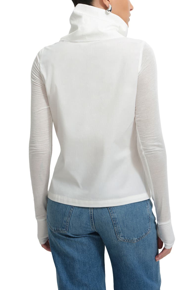 Atlantic Oversized Collar Top, Alternate, color, OFF WHITE