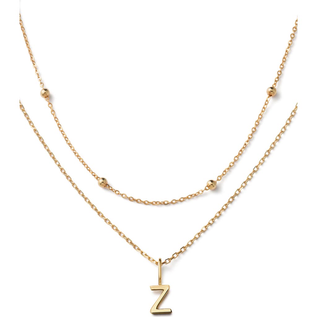 Ana Luisa 10k Gold Layered Letter Necklace In Z