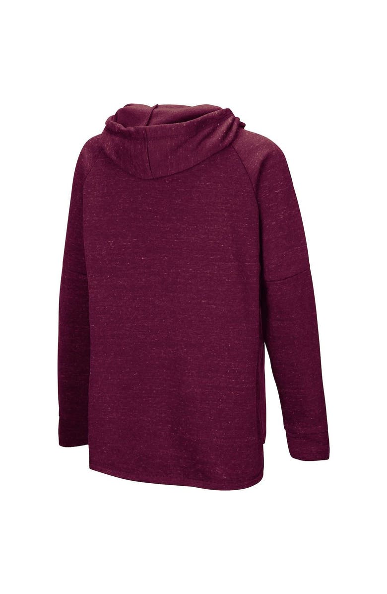 COLOSSEUM Women's Colosseum Maroon Virginia Tech Hokies Nollie Slub Raglan Pullover Hoodie, Alternate, color, 