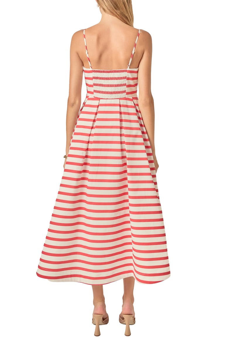 Stripe Sleeveless Maxi Dress, Alternate, color, OFF WHITE/ RED