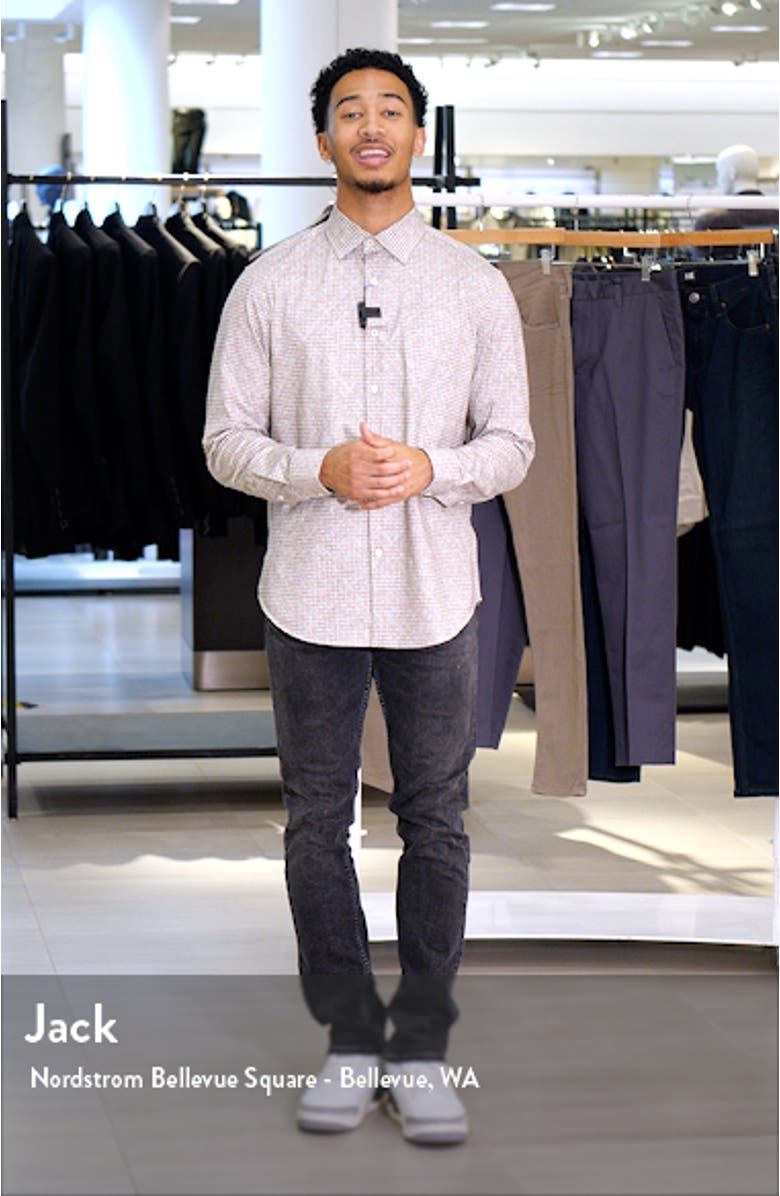 James OoohCotton<sup>®</sup> Geometric Print Button-Up Shirt, sales video thumbnail