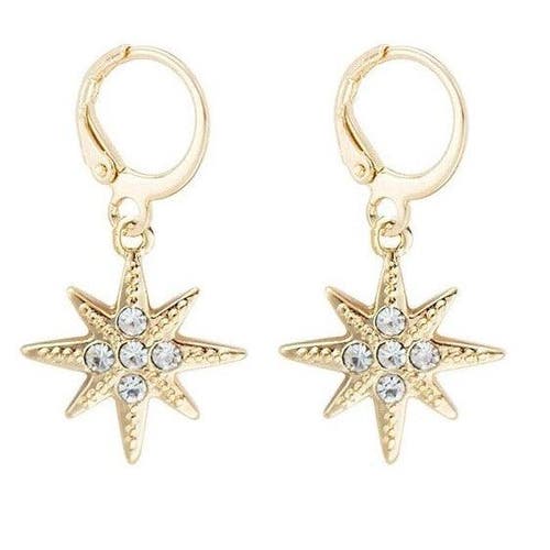 Hollywood Sensation Star Dangle Earrings In Gold