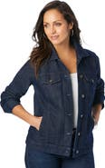 Jessica London Classic Cotton Denim Jacket