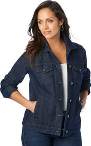 Jessica London Classic Cotton Denim Jacket