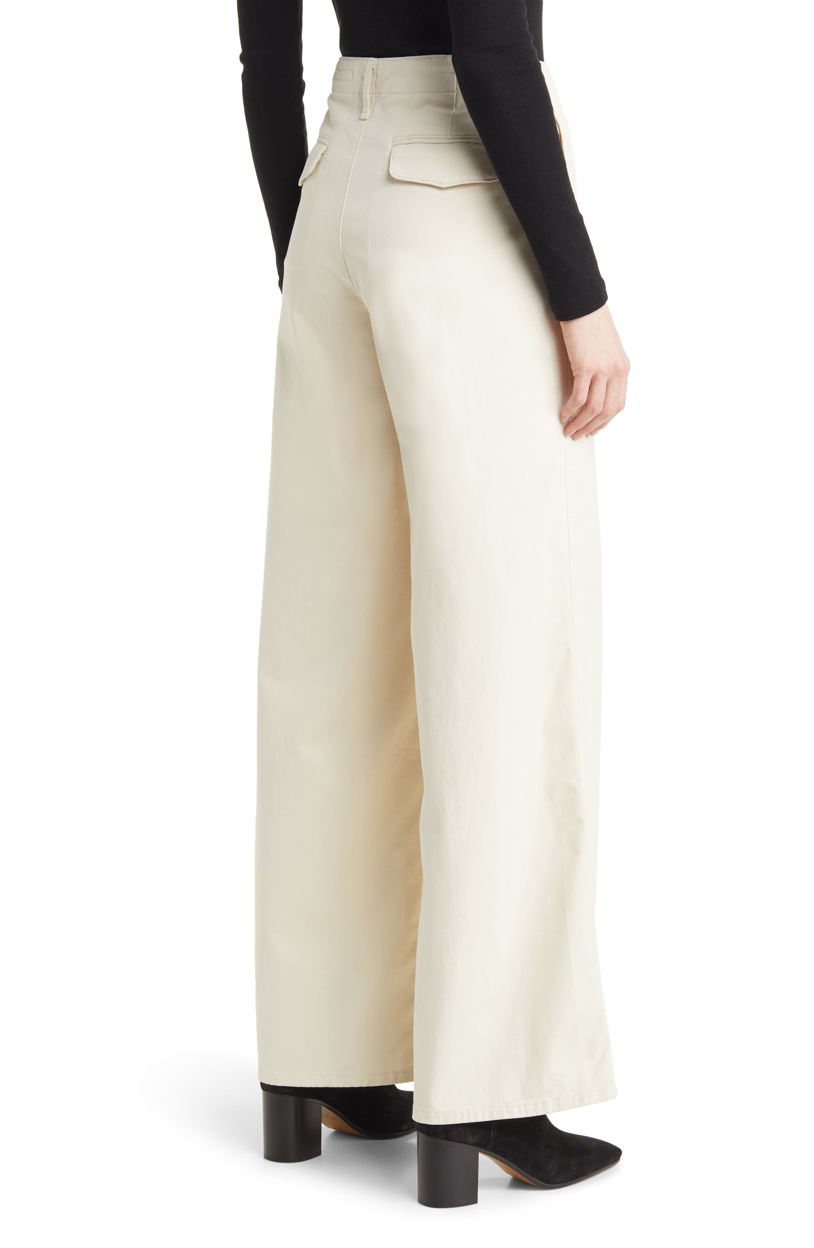 Sofie Stretch Cotton Wide Leg Chinos - image 2