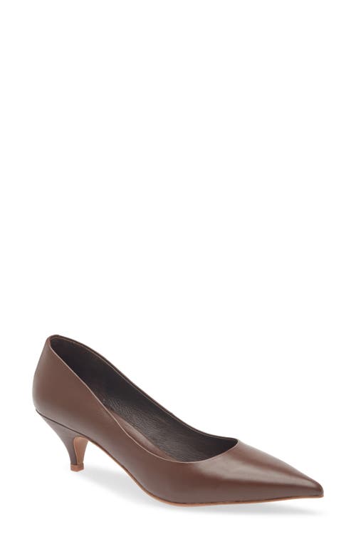 Jeffrey Campbell Miss Maam Pointed Toe Pump In Brown