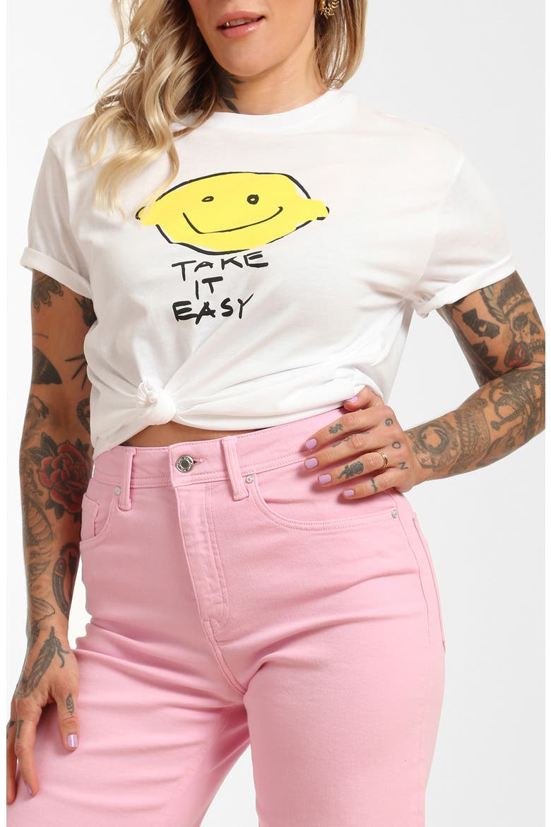 Cotton Graphic T-Shirt, Main, color, WHITE