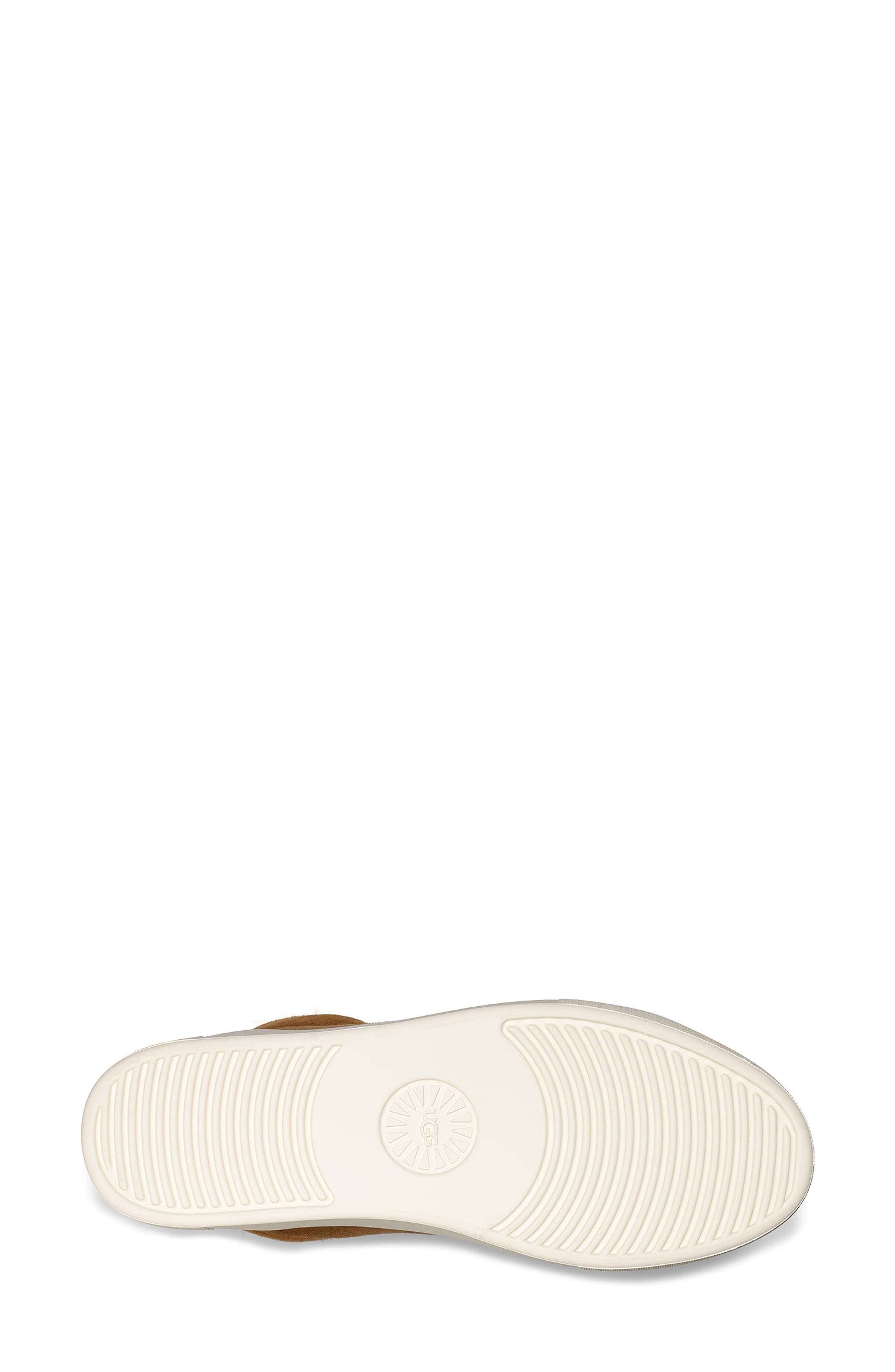 Beven Genuine Shearling High Top Sneaker, Alternate, color, CHESTNUT SUEDE