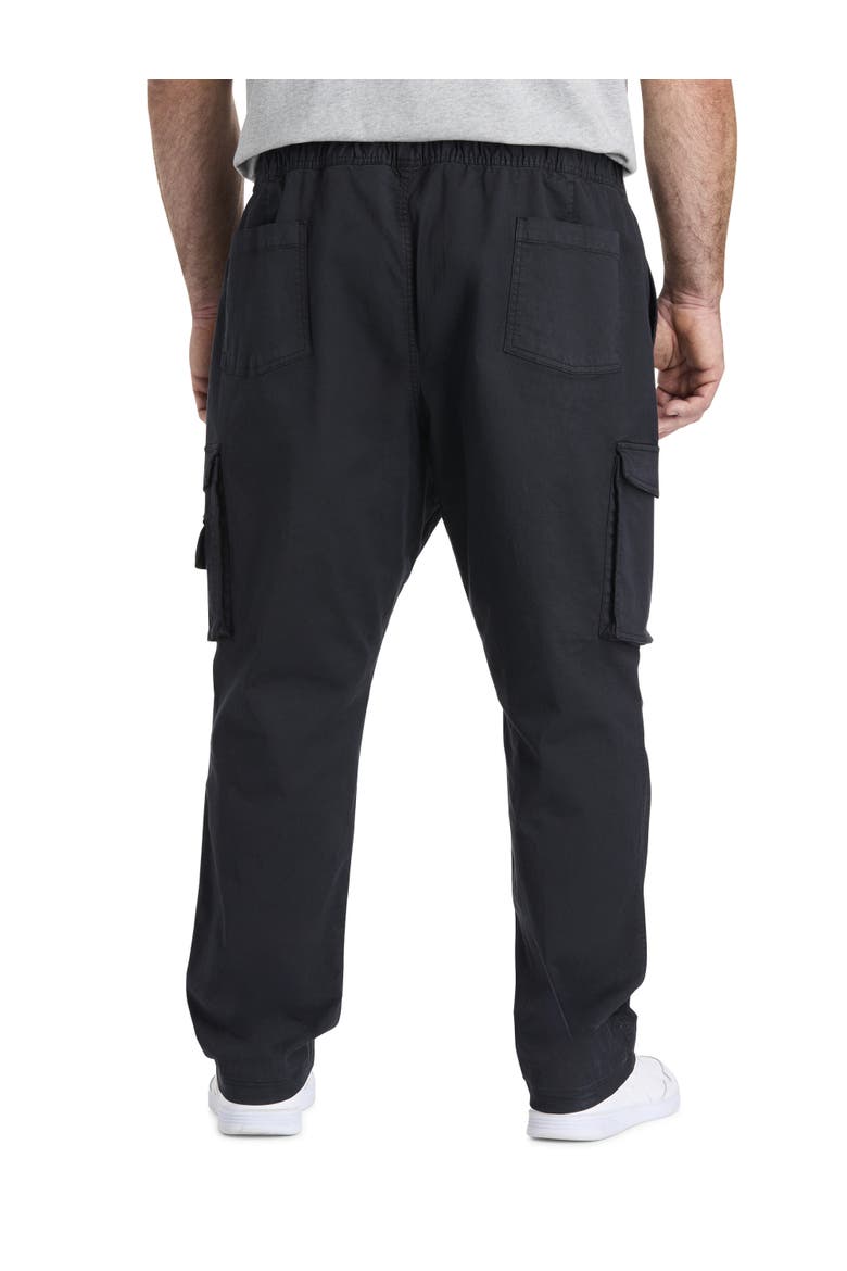 Big & Tall Tapered-Fit Comfort Cargo Pants, Alternate, color, JET BLACK