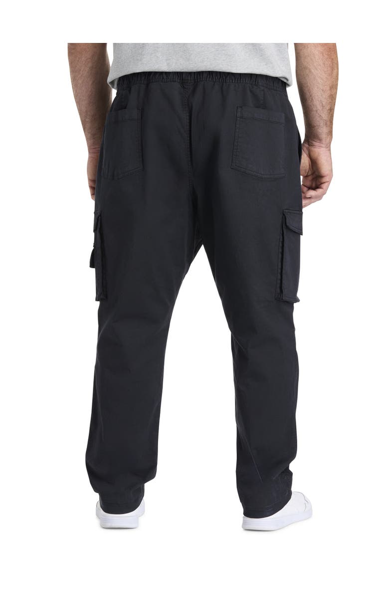True Nation by DXL Big & Tall Tapered-Fit Comfort Cargo Pants, Alternate, color, Jet Black
