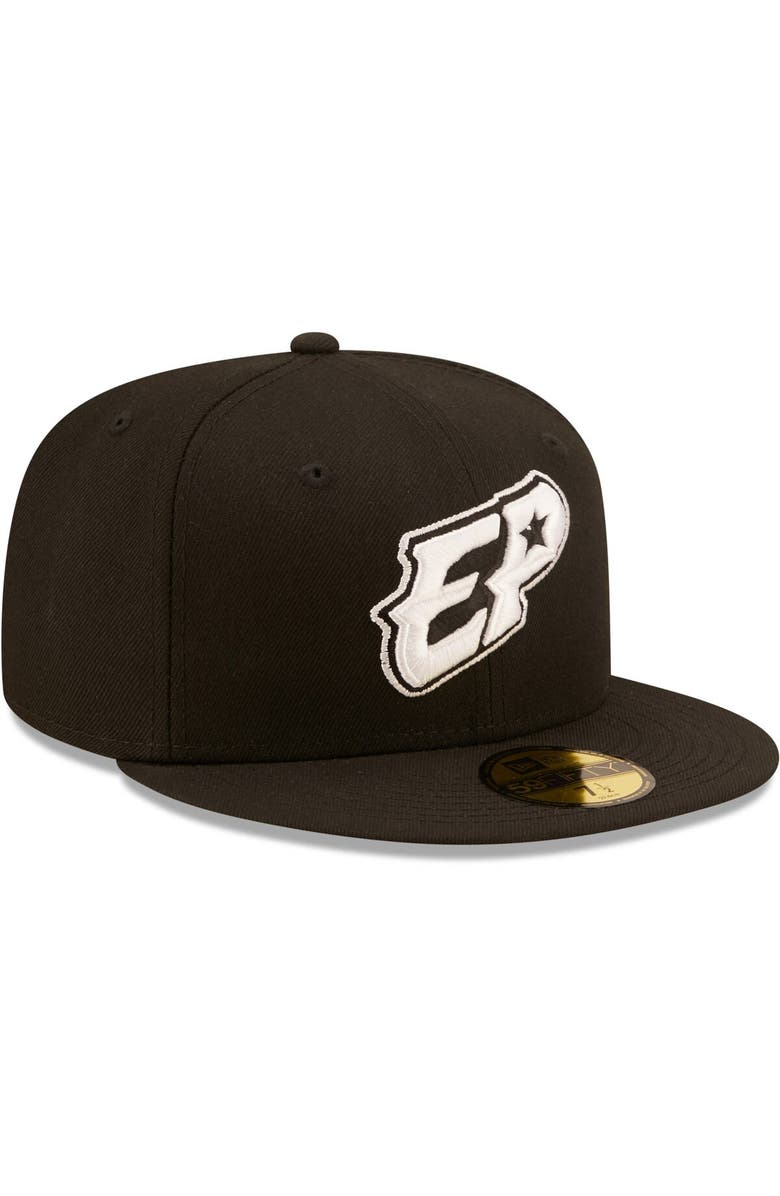 New Era Men's New Era Black El Paso Chihuahuas Authentic Collection 59FIFTY Fitted Hat, Alternate, color, 
