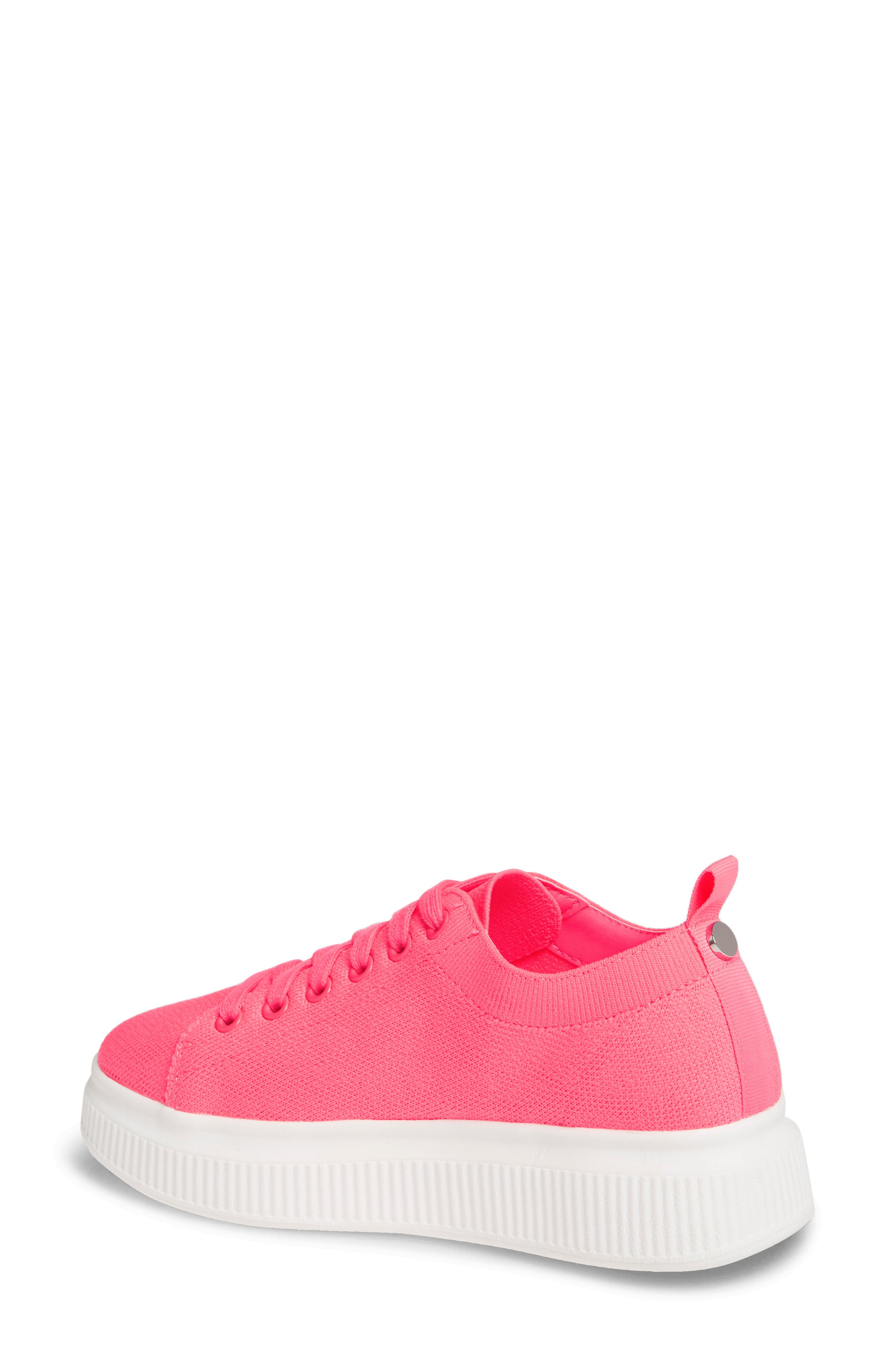 Sonny Sneaker, Alternate, color, NEON PINK FABRIC