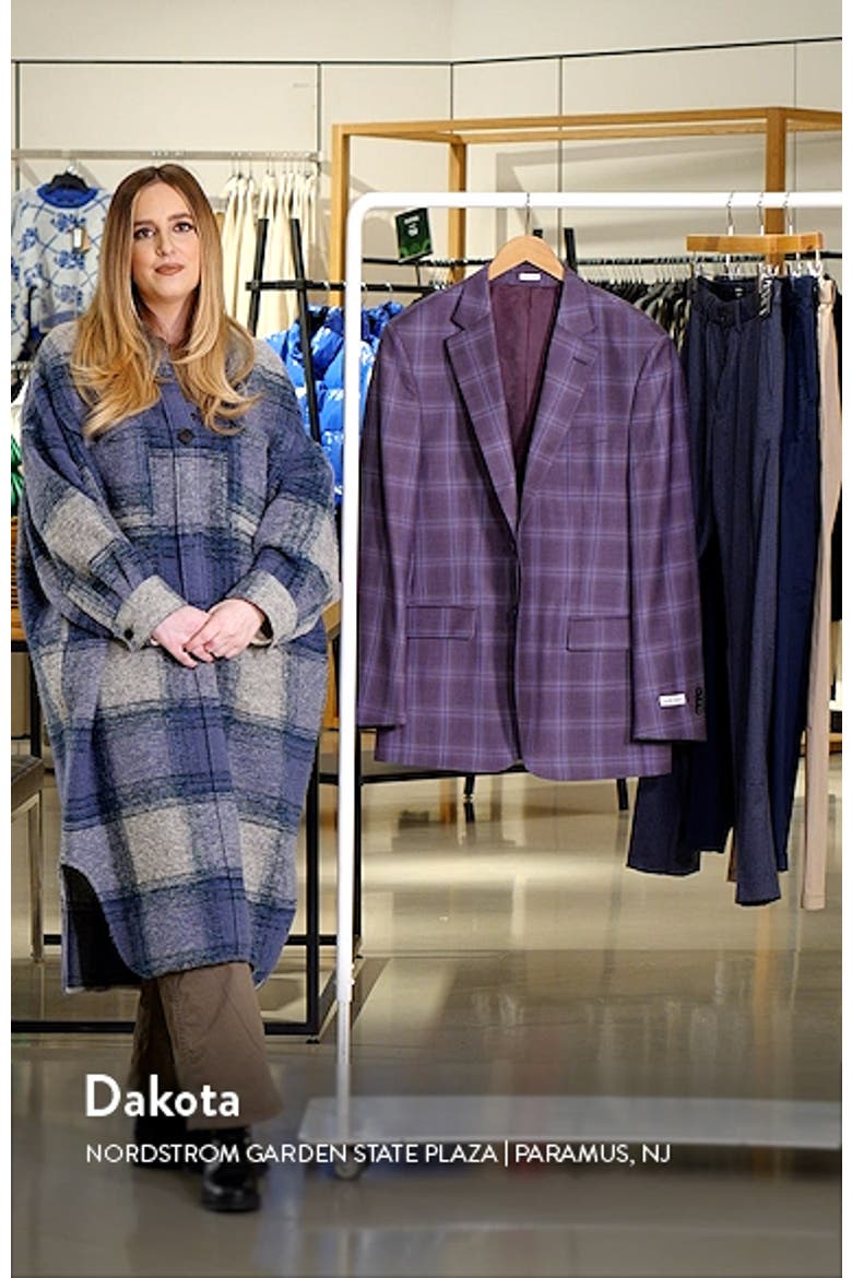 Tailored Fit Plaid Wool Sport Coat video