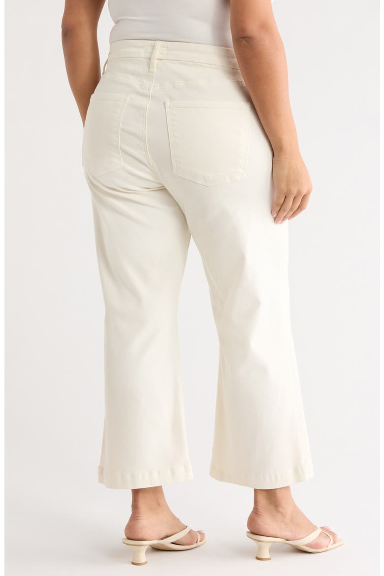 Meg High Waist Patch Pocket Wide Leg Jeans, Alternate, color, ECRU