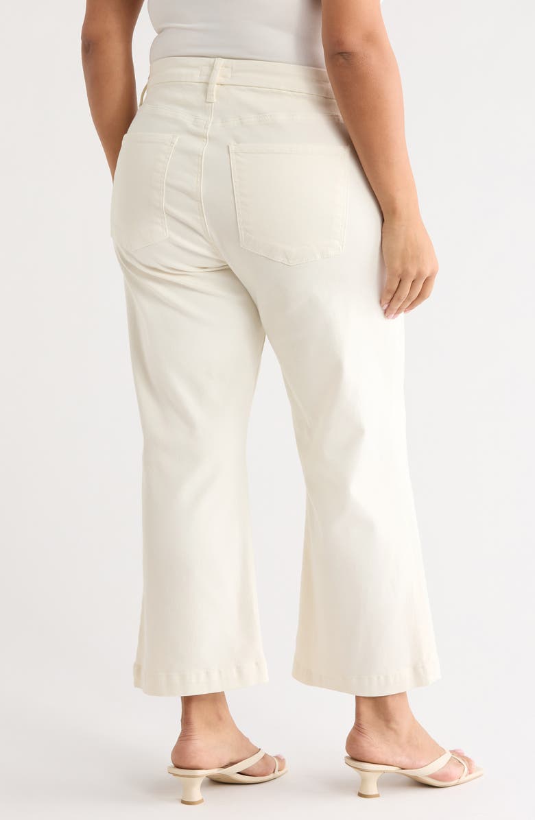 KUT from the Kloth Meg High Waist Patch Pocket Wide Leg Jeans, Alternate, color, Ecru