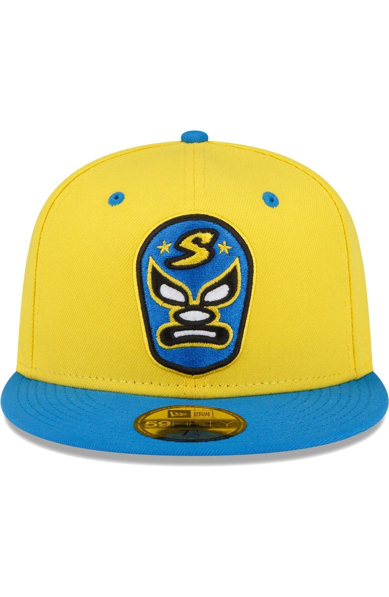 New Era Men's New Era Yellow Sacramento River Cats Copa De La Diversion 59FIFTY Fitted Hat, Alternate, color, Yellow