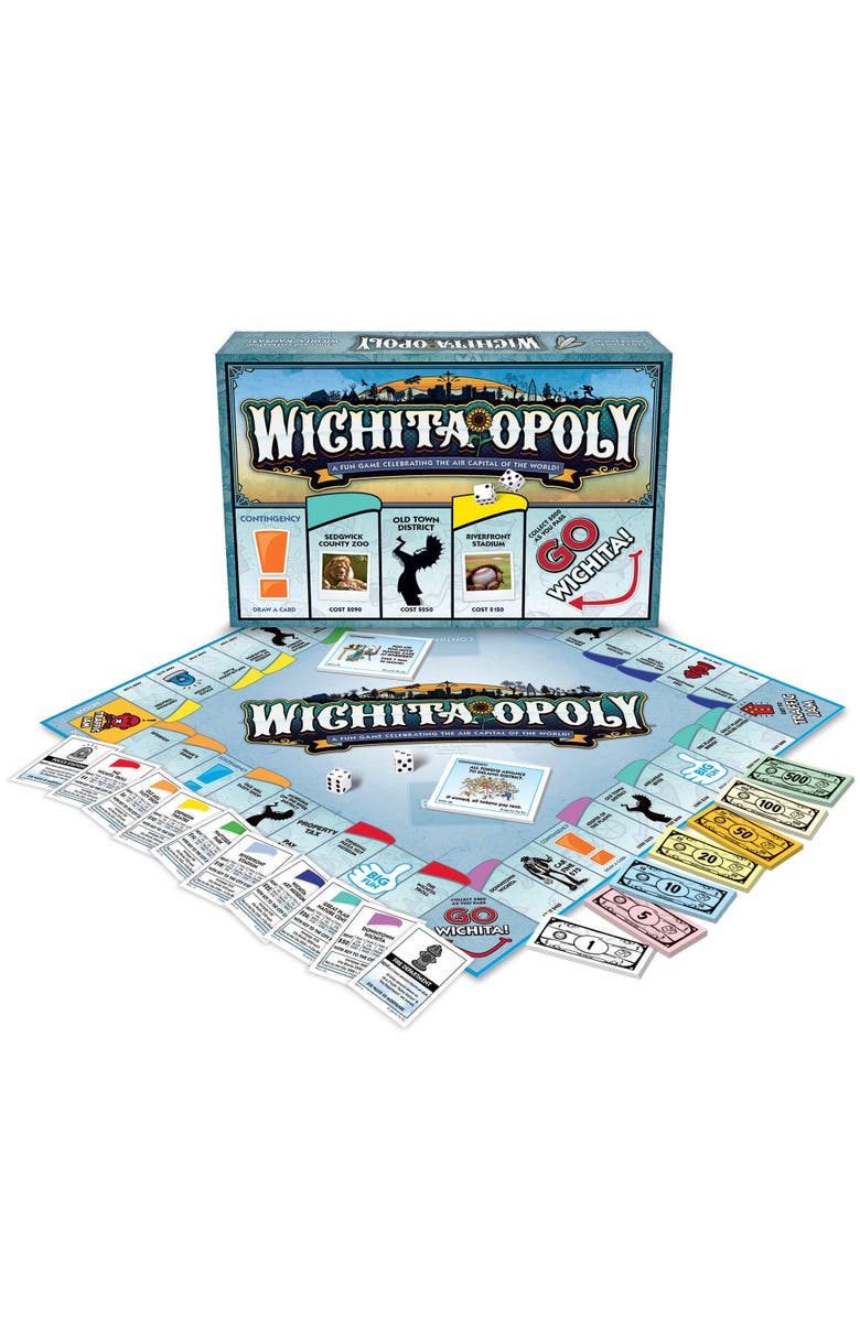 Late for the Sky Wichitaopoly Monopoly Board Game, Alternate, color, Multicolored
