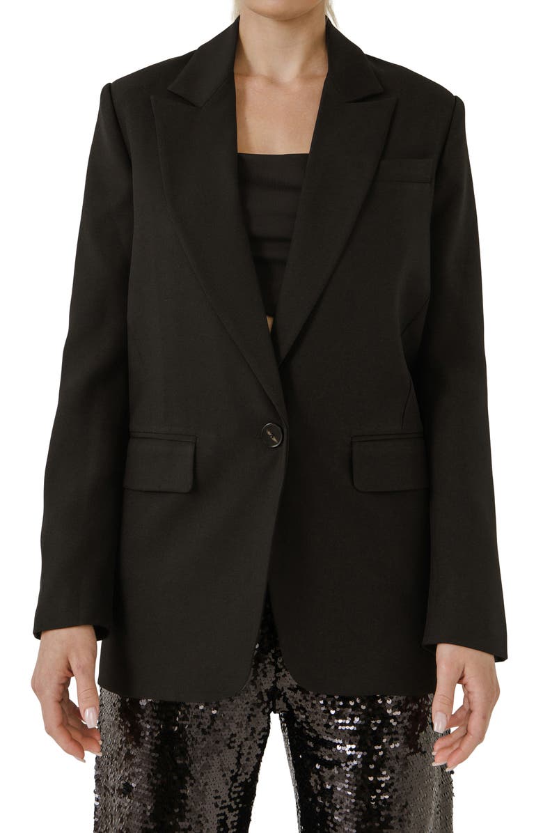 Grey Lab Oversize Blazer, Alternate, color,