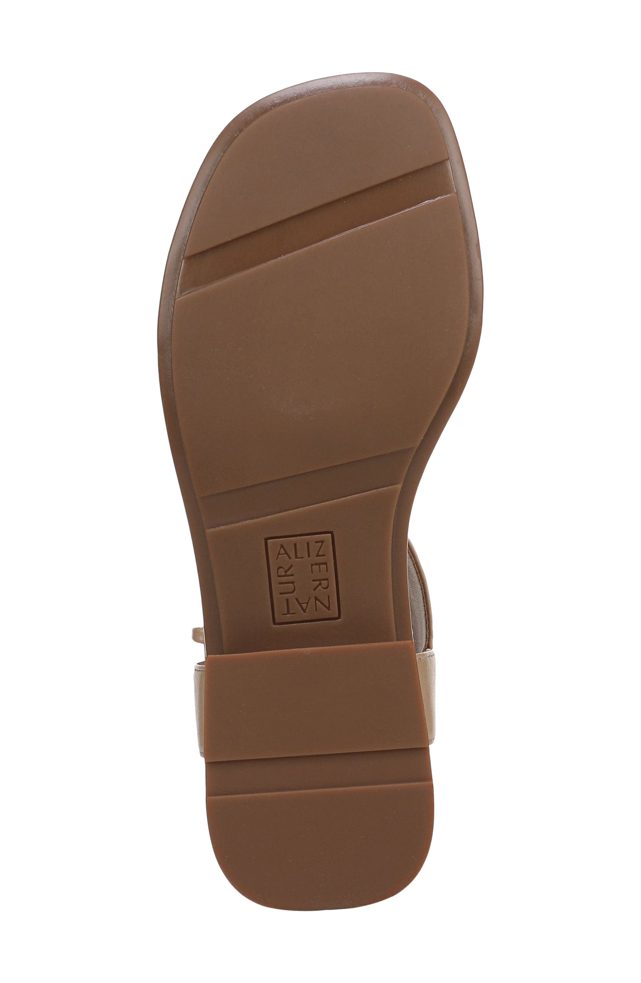 Easton T-Strap Sandal, Alternate, color, TAN FAUX LEATHER