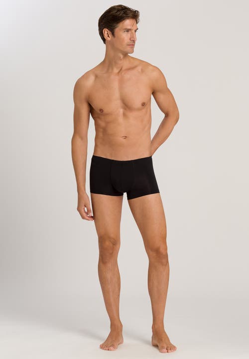 Hanro Cotton Sensation Cotton Boxer Brief In Black