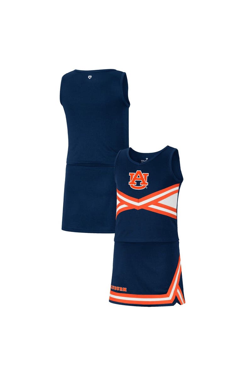 COLOSSEUM Girls Youth Colosseum Navy Auburn Tigers Carousel Cheerleader Set, Main, color, 