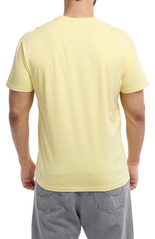 X-ray Xray Short Sleeve Henley In Yellow