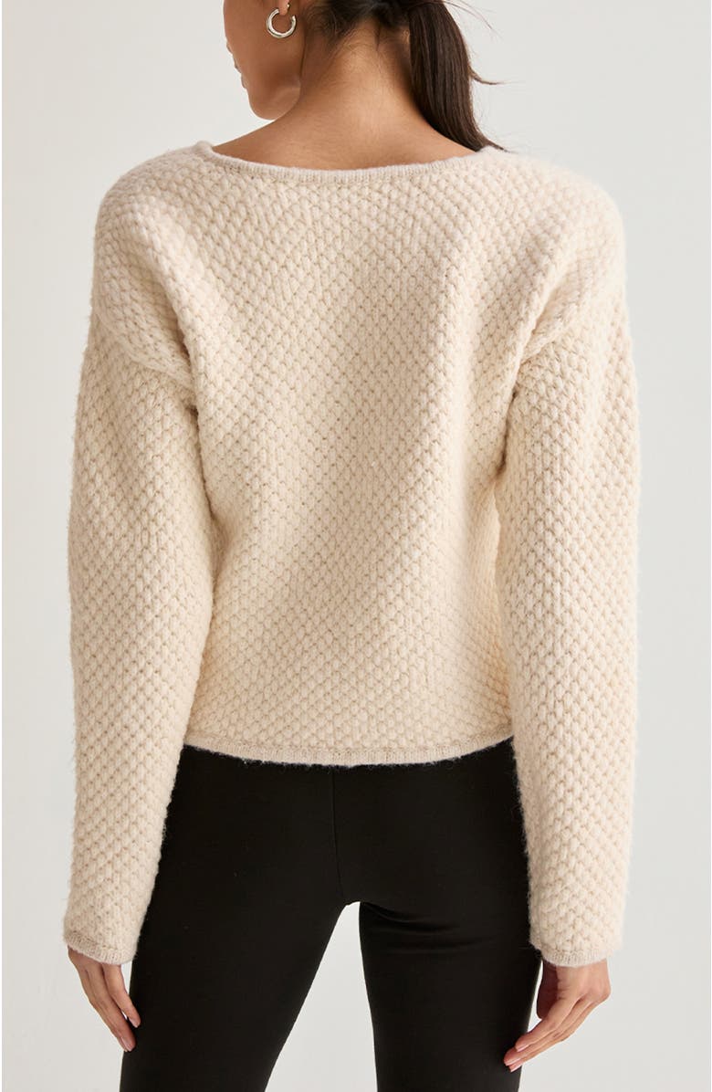 CRESCENT Boucle Knit Jacket, Alternate, color, Cream