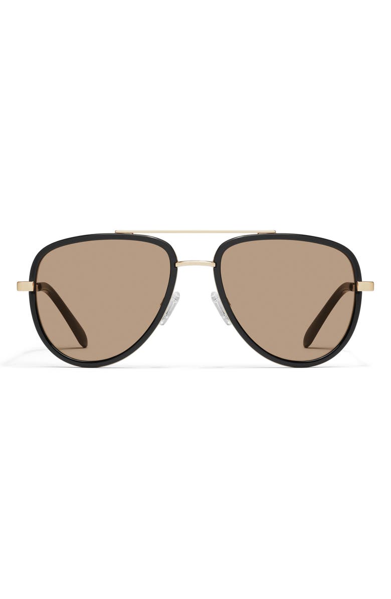 QUAY All In Medium 56mm Aviator Sunglasses, Main, color,
