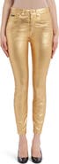 Dolce&Gabbana Grace Laminated Skinny Ankle Jeans