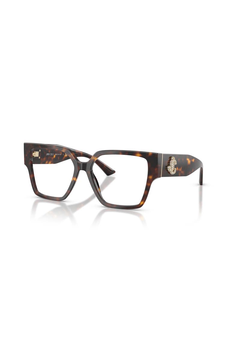 53mm Square optical glasses, Main, color, Tortoise