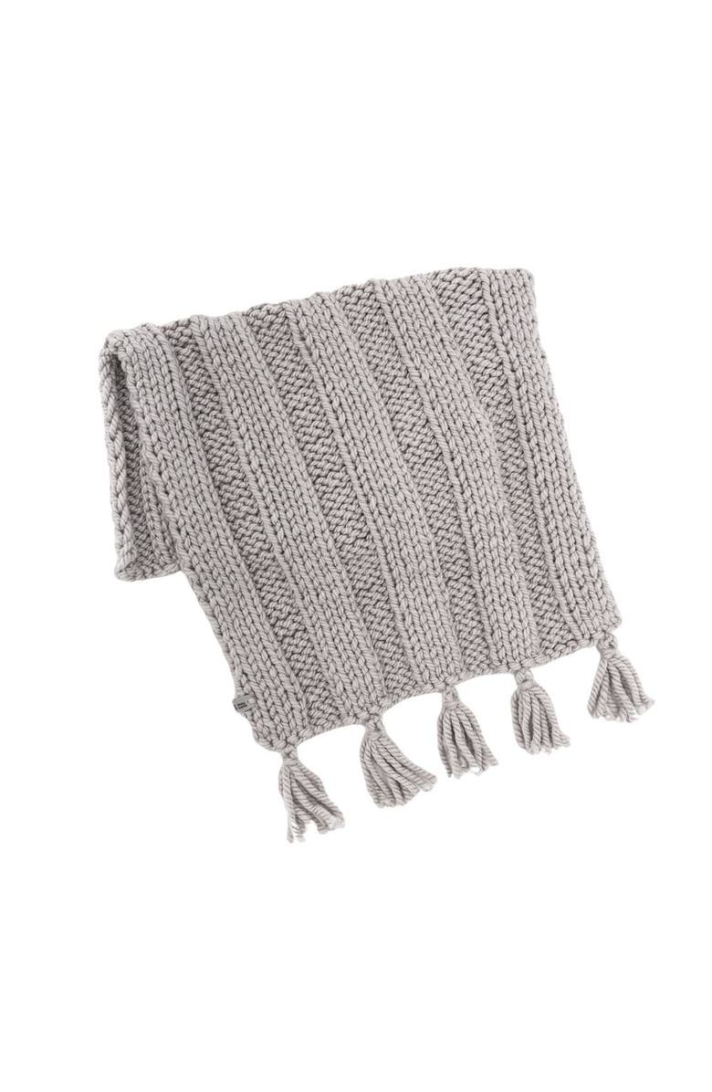 Anzy Home Boho Hand-Knitted Baby Blanket, Main, color, Gray Wool - New Born - 20X30"