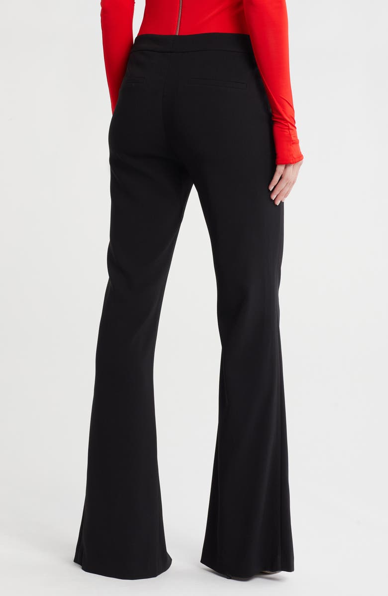 Alice + Olivia Princess Slit Hem Flare Pants, Alternate, color,