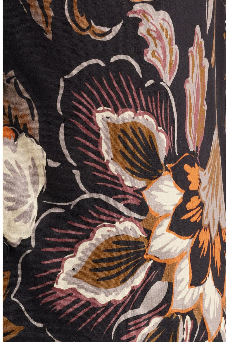 Didcot Floral Camp Shirt, Alternate, color, BLACK / MULTI
