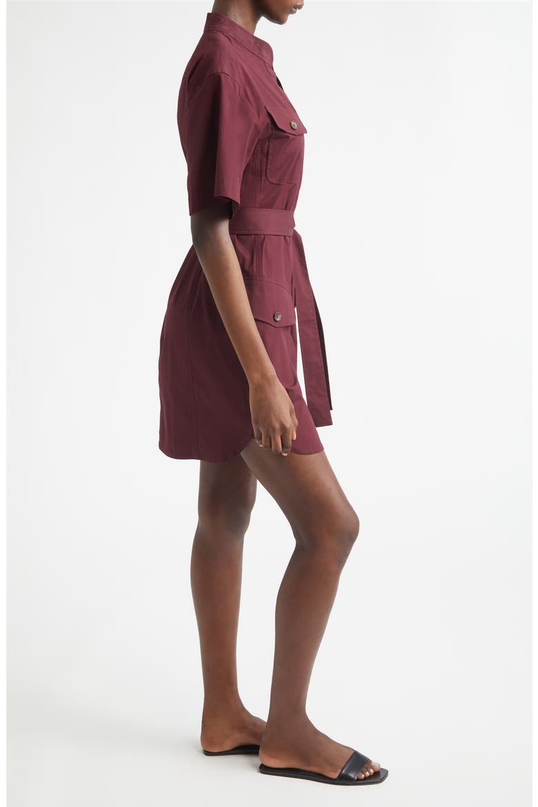 Quinn Mini Shirtdress, Alternate, color, PLUM