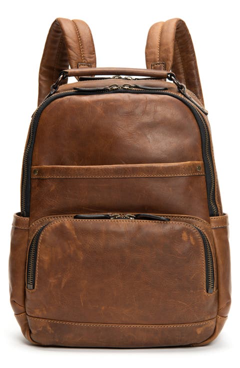 'Logan' Leather Backpack