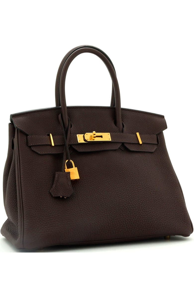 Pre-Owned Hermes Birkin Handbag Brown Togo with Gold Hardware 30, Alternate, color,