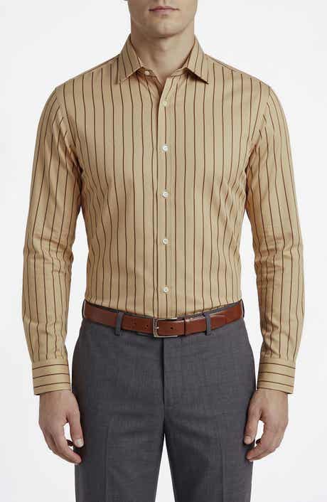 Striped Cotton Dress Shirt