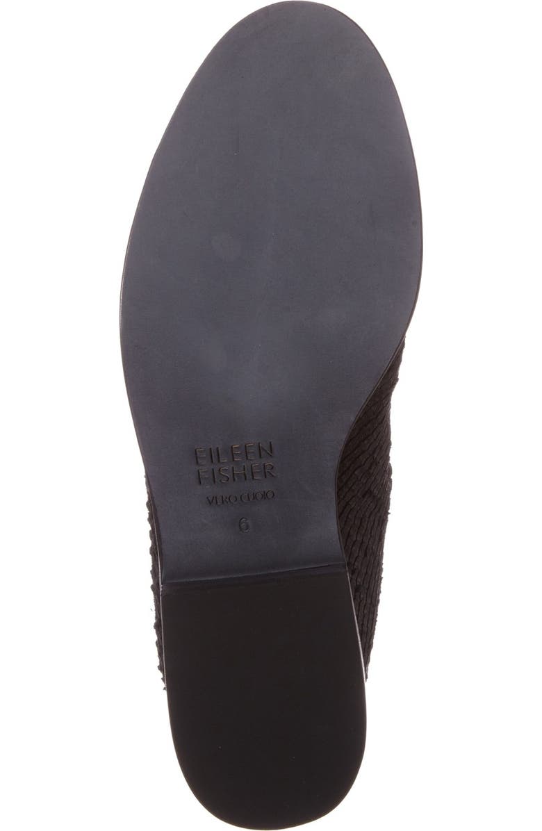 Eileen Fisher Tuck Siped Almond Toe Bootie, Alternate, color,