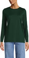 Lands' End Supima Cotton Long Sleeve Crewneck T-Shirt