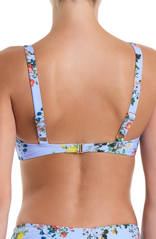 Shop Hanky Panky Balconette Bikini Top In Thankful (blue)