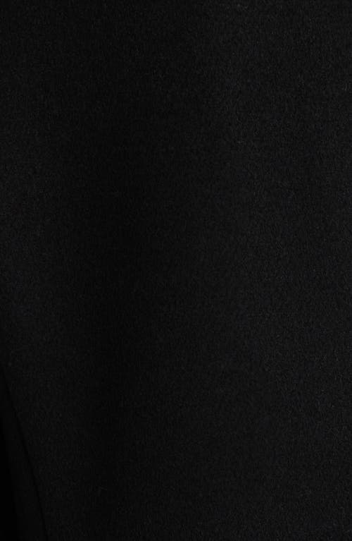Sam Edelman Doubled Breasted Wool Blend Military Coat In Black