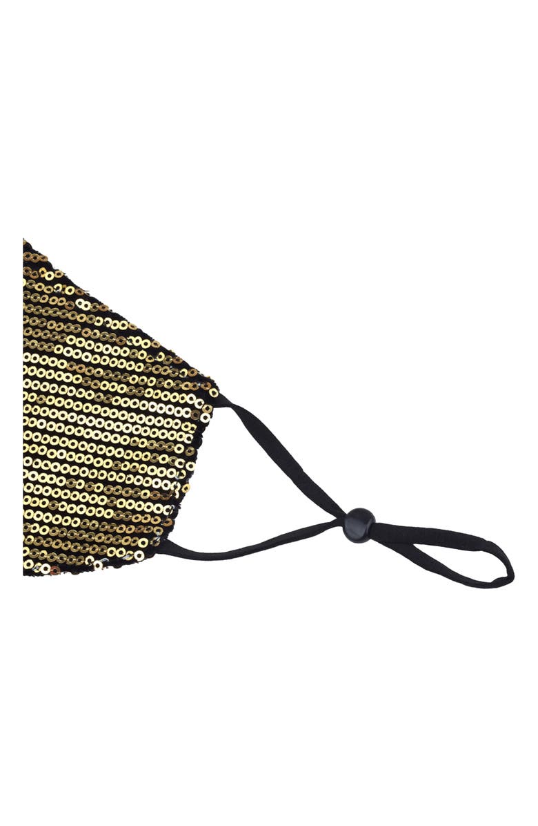 NATALIE MILLS Stella Sequin Adult Cotton Face Mask, Alternate, color, 